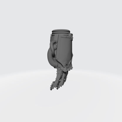 Mech Hands Right Hand Open Power Gauntlet compatible with McFarlane Toys 7-inch armored action figures custom resin accessory