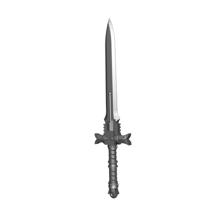 Black Templar Chapter Custom Power Sword compatible with McFarlane Toys Space Marine Action Figures