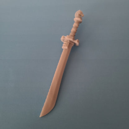 White Scars Legion Power Sword Katana with Horse Head Pommel for McFarlane Toys Loyalist Marine Action Figures