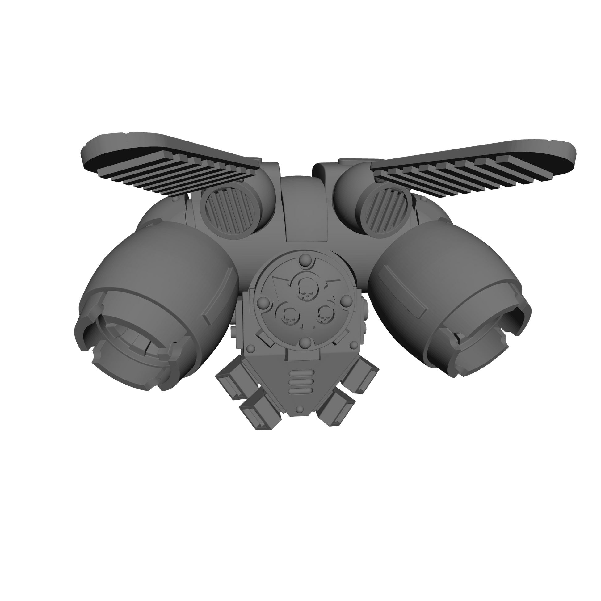 Death Guard Legions Nurgle Winged Jump Pack Compatible with McFarlane Toys Traitor Marine Action Figures Custom 1:12th Scale Part