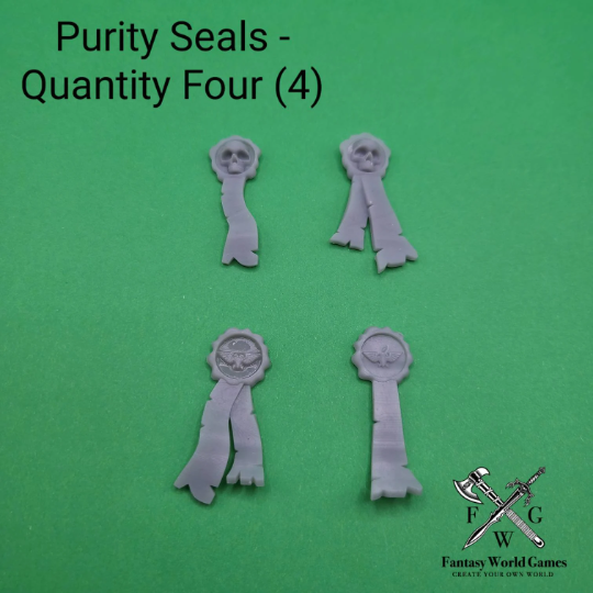 Purity Seals: Prayer Parchments and Seals for McFarlane Toys Action Figures