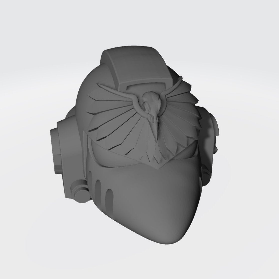 Raven Guard Shrike MKVI Corvus Helmet with Wings for McFarlane Toys Space Marine Action Figures