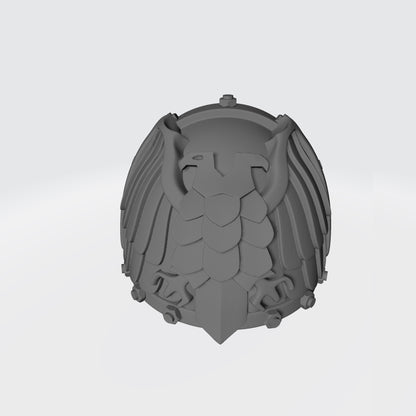 Custom Ultramarine Victrix Guard MKVII Shoulder Pad with Bolts for Grimdark Praetorian McFarlane Toys Battle Brother Space Marine Action Figures