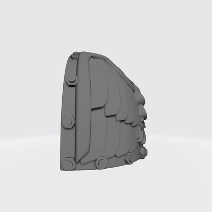 Custom Ultramarine Victrix Guard MKVII Shoulder Pad with Bolts for Grimdark Praetorian McFarlane Toys Battle Brother Space Marine Action Figures