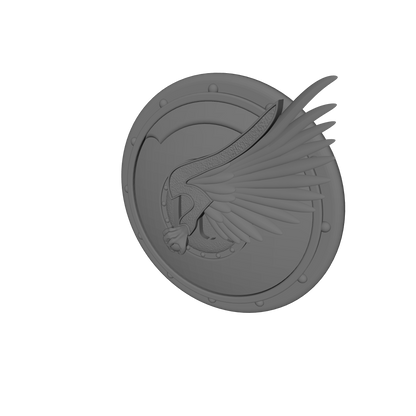 Emperor's Children Legion Shield Round for McFarlane Toys Traitor Marine Action Figures Custom 1:10th Scale Parts