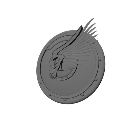 Emperor's Children Legion Shield Round for McFarlane Toys Traitor Marine Action Figures Custom 1:10th Scale Parts