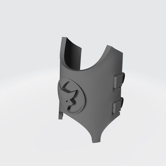 Custom Space Marine Luna Wolves Legion Shin Guard Armor with Clamps for McFarlane Toys Grimdark Battle Brothers Action Figures