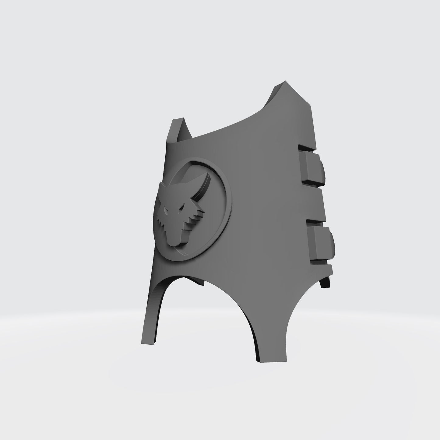 Custom Space Marine Luna Wolves Legion Shin Guard Armor with Clamps for McFarlane Toys Grimdark Battle Brothers Action Figures