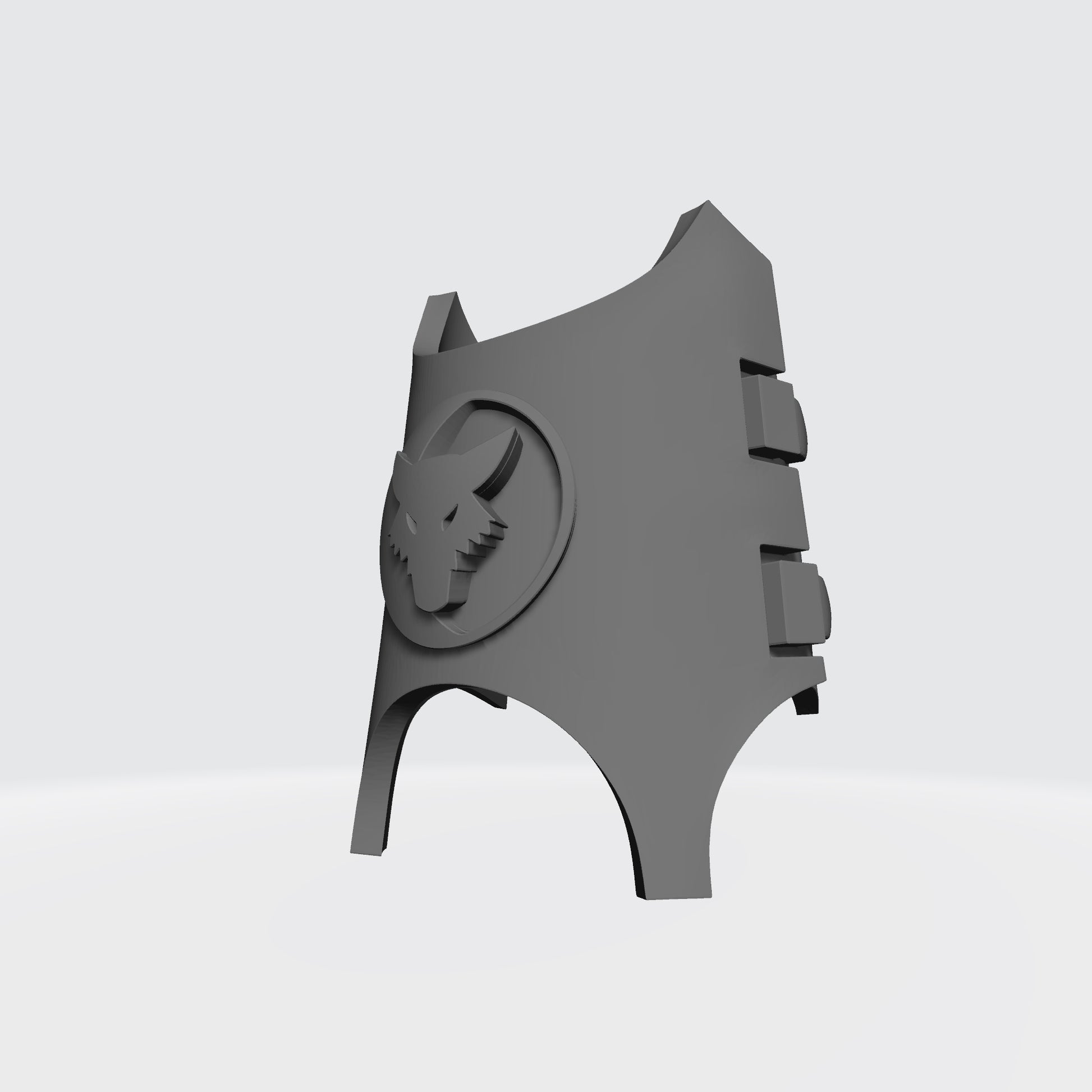 Custom Space Marine Luna Wolves Legion Shin Guard Armor with Clamps for McFarlane Toys Grimdark Battle Brothers Action Figures