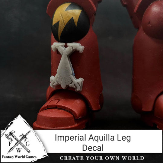 Blood Angels Shin Decal Aquila no Wings Shin Iconography compatible with McFarlane Toys Space Marines
