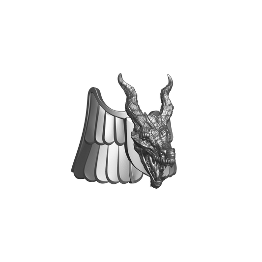 Dragon Legion Captain Gravis Shin Guard Decal with Dragon for McFarlane Toys Grimdark Marine Action Figures