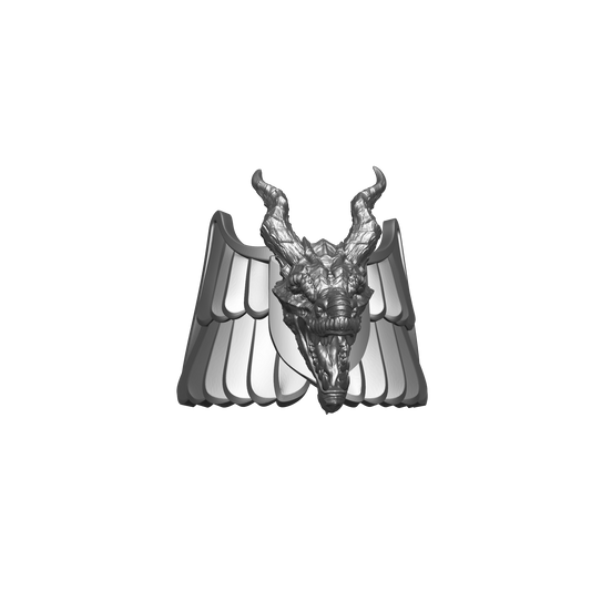 Dragon Legion Captain Gravis Shin Guard Decal with Dragon for McFarlane Toys Grimdark Marine Action Figures