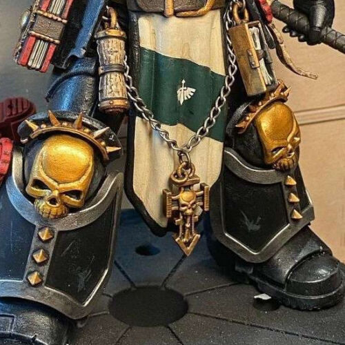 Shin Guard with Pyramid Spikes Compatible with McFarlane Toys Space Marines