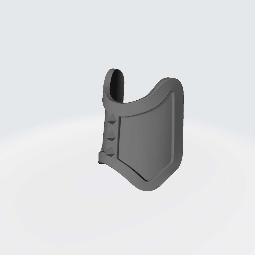Shin Guard with Pyramid Spikes Compatible with McFarlane Toys Space Marines
