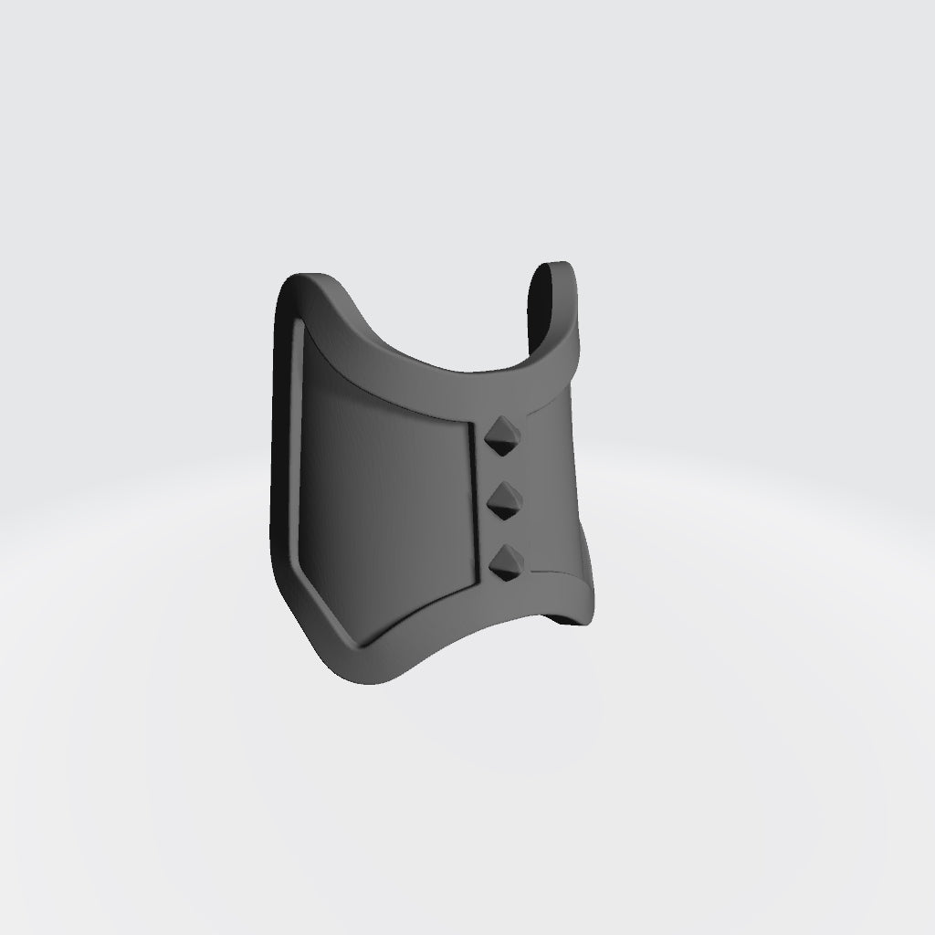 Shin Guard with Pyramid Spikes Compatible with McFarlane Toys Space Marines