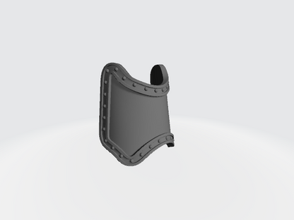 Shin Guard Plain with Rivets Compatible with McFarlane Toys Battle Brother Action Figures
