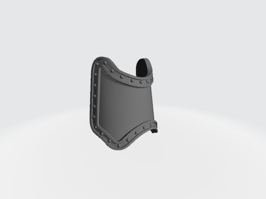 Shin Guard Plain with Rivets Compatible with McFarlane Toys Battle Brother Action Figures