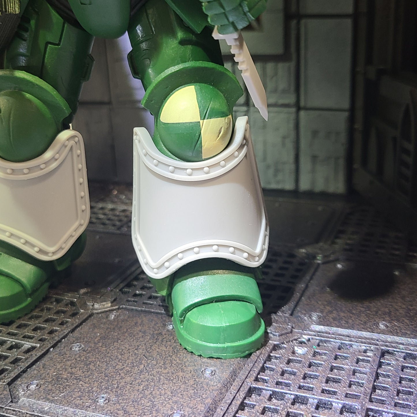 Shin Guard Plain with Rivets Compatible with McFarlane Toys Battle Brother Action Figures