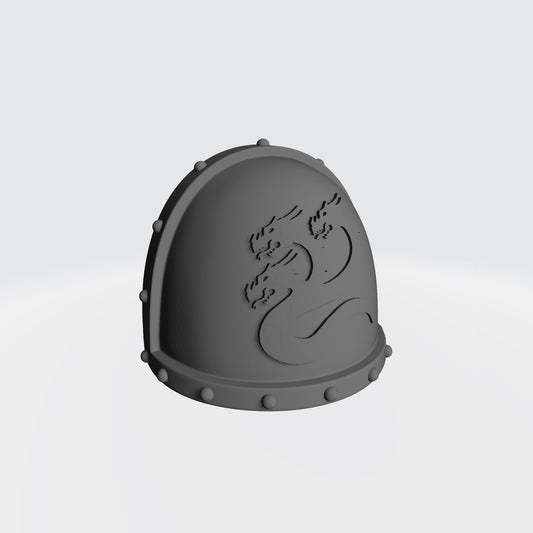 Alpha Legion MK VII Shoulder Pad with Studs and Hydra for McFarlane Toys Space Marine Action Figures