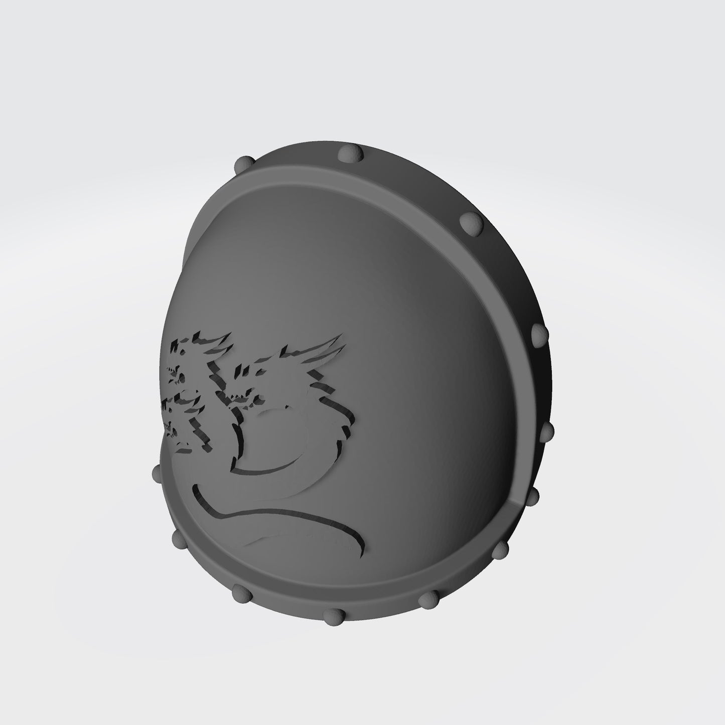 Alpha Legion MK VII Shoulder Pad with Studs and Hydra for McFarlane Toys Space Marine Action Figures