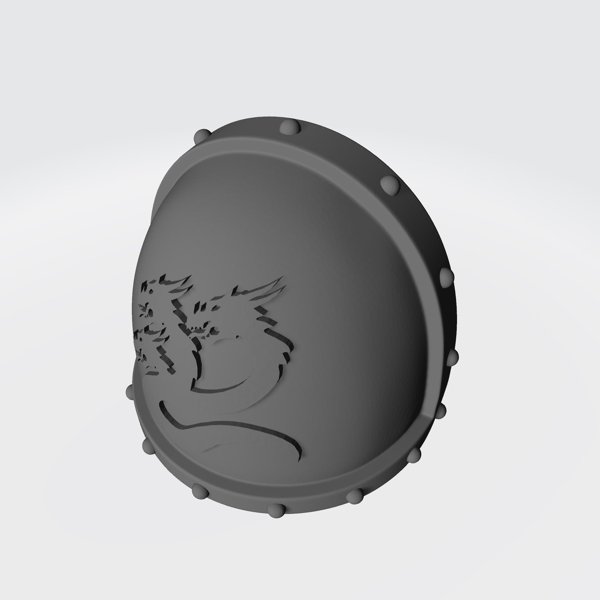 Alpha Legion MK VII Shoulder Pad with Studs and Hydra for McFarlane Toys Space Marine Action Figures