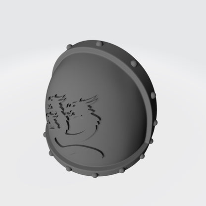 Alpha Legion MK VII Shoulder Pad with Studs and Hydra for McFarlane Toys Space Marine Action Figures