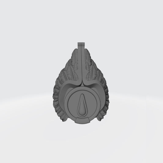 Blood Angels Sanguinary Guard Shoulder Pad with Feathers for McFarlane Toys Space Marine Action Figures