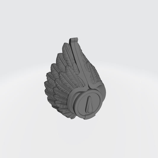 Blood Angels Sanguinary Guard Shoulder Pad with Feathers for McFarlane Toys Space Marine Action Figures