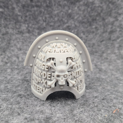 Deathwatch Mark VIII Shoulder Pad Version 03 for McFarlane Toys Loyalist Marine Action Figures Custom 1:12th Scale Pauldron
