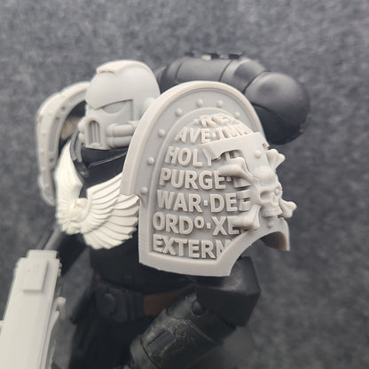 Deathwatch Mark VIII Shoulder Pad Version 03 for McFarlane Toys Loyalist Marine Action Figures Custom 1:12th Scale Pauldron