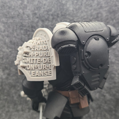 Deathwatch Mark VIII Shoulder Pad Version 03 for McFarlane Toys Loyalist Marine Action Figures Custom 1:12th Scale Pauldron