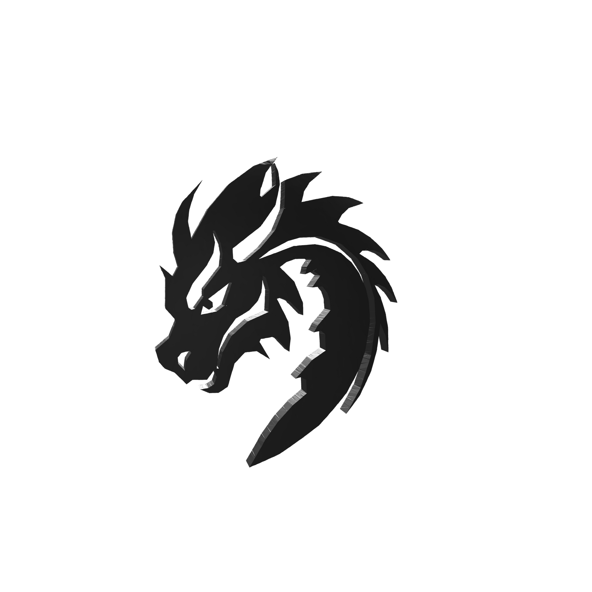 Black Dragons Chapter Shoulder Pad Decal Ver B for McFarlane Toys Space Marine Action Figures Custom 1:12th Scale Parts