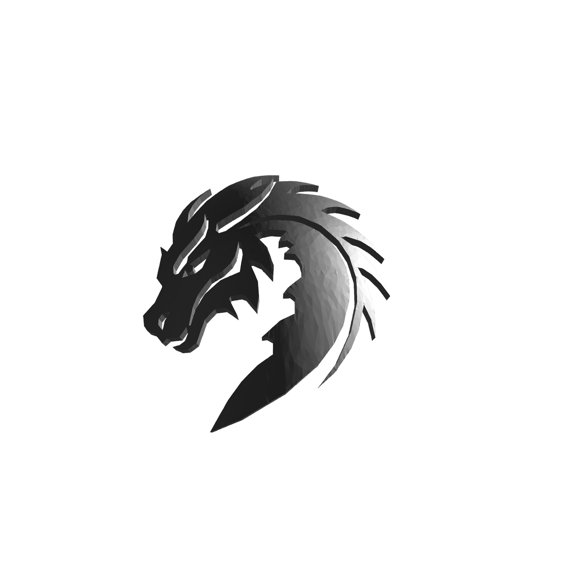 Black Dragons Chapter Shoulder Pad Decal Ver B for McFarlane Toys Space Marine Action Figures Custom 1:12th Scale Parts