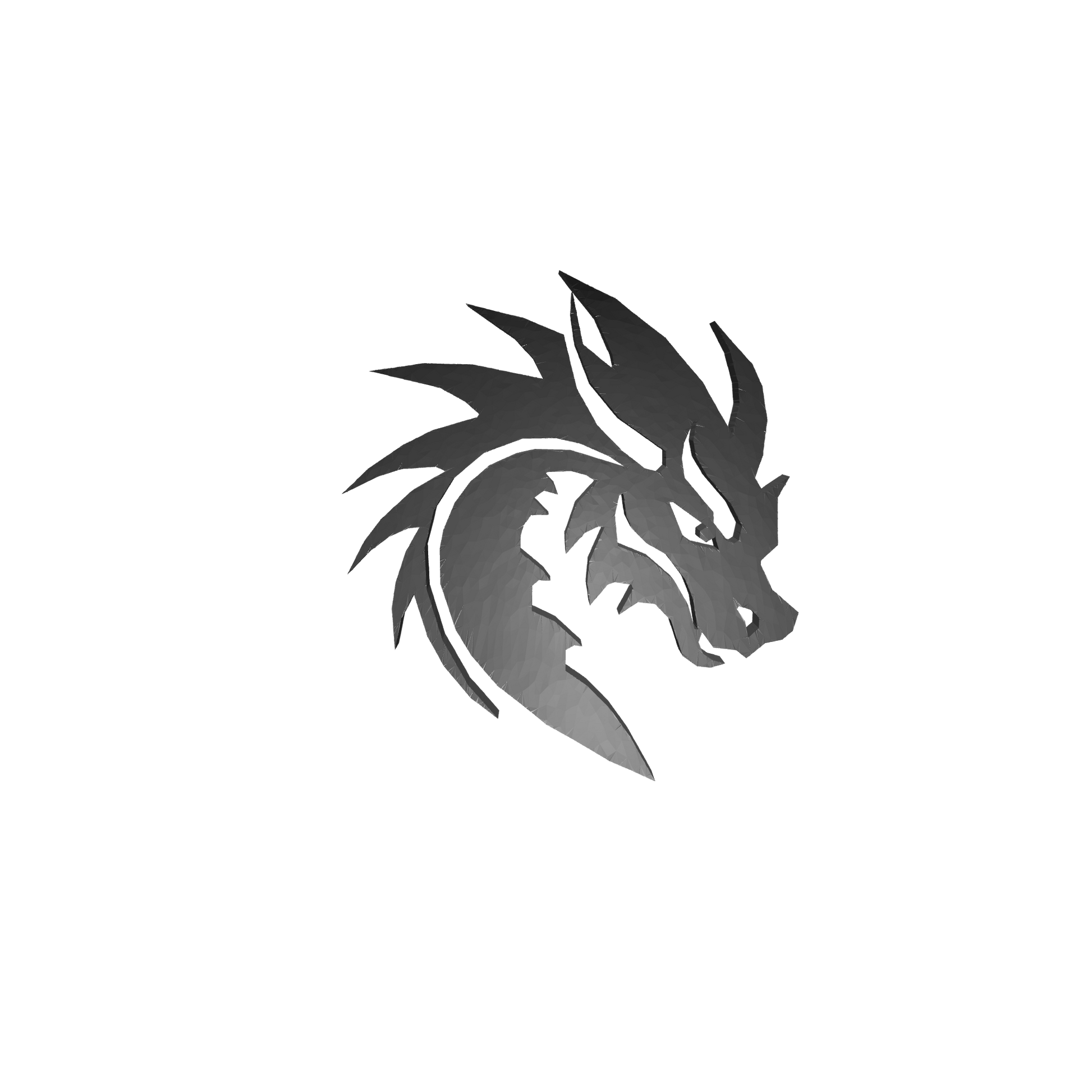 Black Dragons Chapter Shoulder Pad Decal Ver B for McFarlane Toys Space Marine Action Figures Custom 1:12th Scale Parts