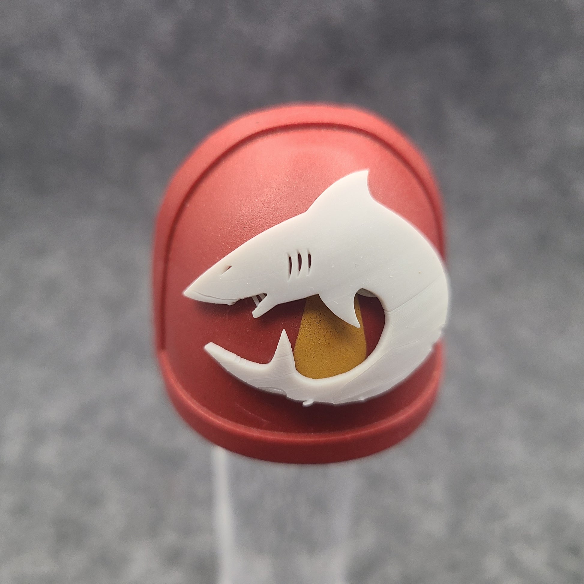 Carcharodons Chapter Shoulder Pad Decal for McFarlane Toys Space Marine Action Figures