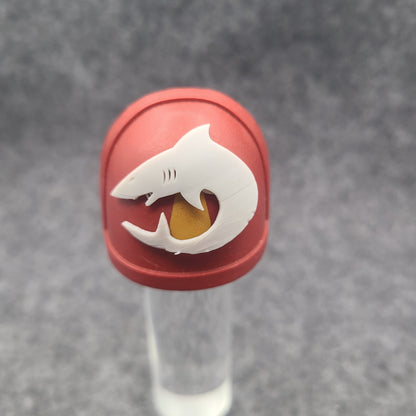 Carcharodons Chapter Shoulder Pad Decal for McFarlane Toys Space Marine Action Figures