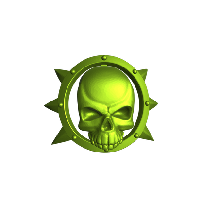 Death Guard Legion Shoulder Pad Decal for McFarlane Toys Space Marine Action Figures Insignias