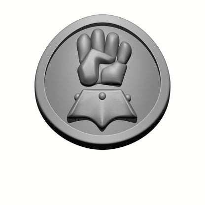 Imperial Fists Shoulder Pad Iconography - Pauldron Decal for McFarlane Toys Space Marine Action Figures