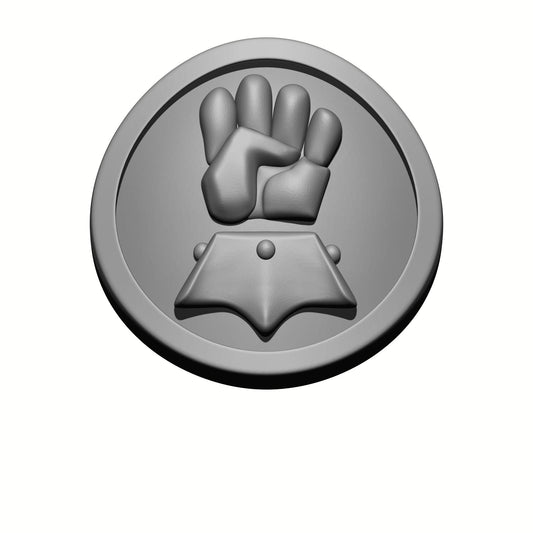 Imperial Fists Shoulder Pad Iconography - Pauldron Decal for McFarlane Toys Space Marine Action Figures