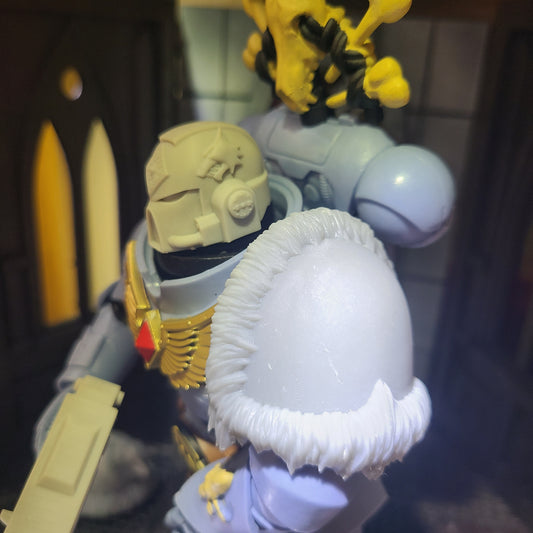 Space Wolf Legion Shoulder Pad MKIV with Fur Trim for McFarlane Toys Loyalist Marine Action Figures Viking Pauldron