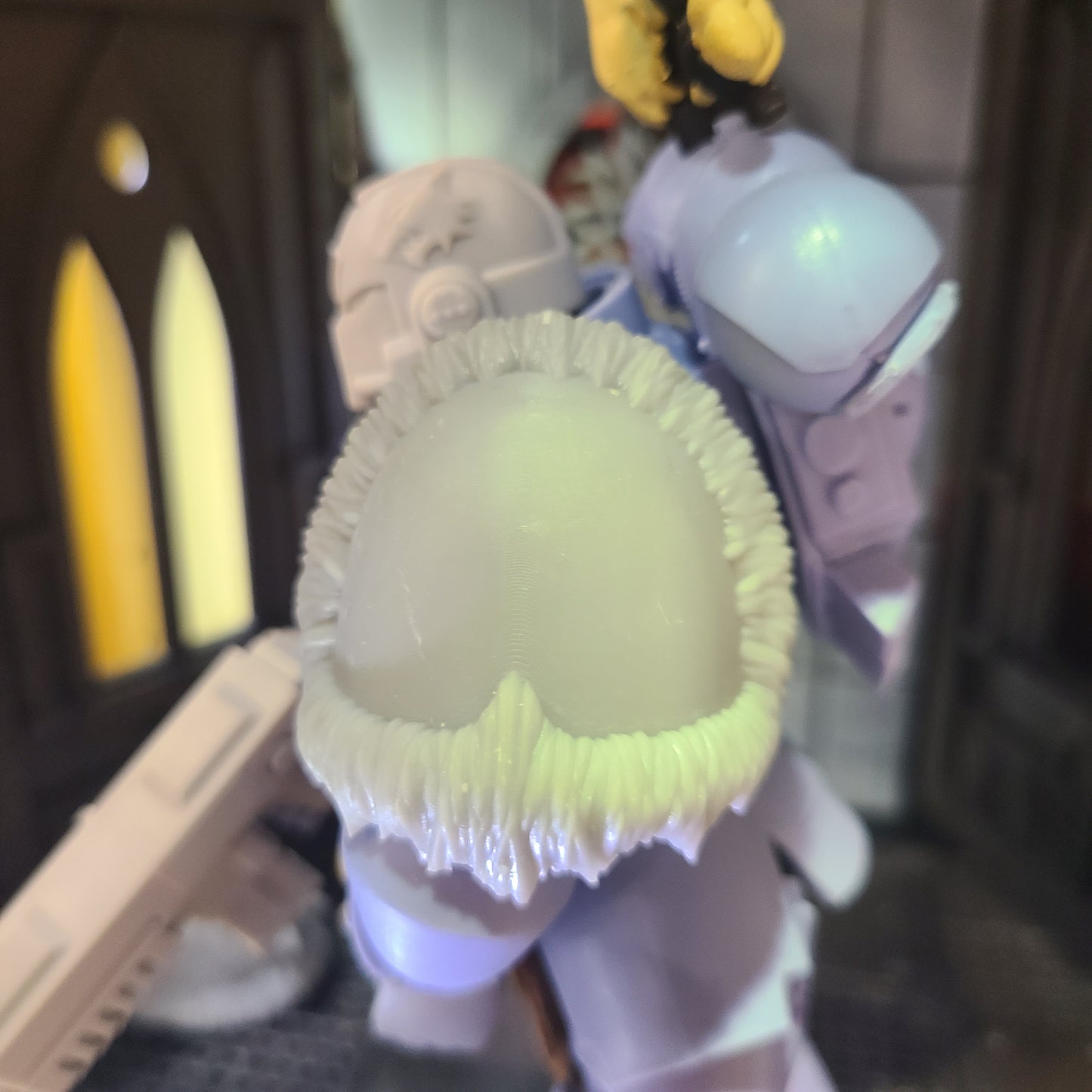 Space Wolf Legion Shoulder Pad MKIV with Fur Trim for McFarlane Toys Loyalist Marine Action Figures Viking Pauldron