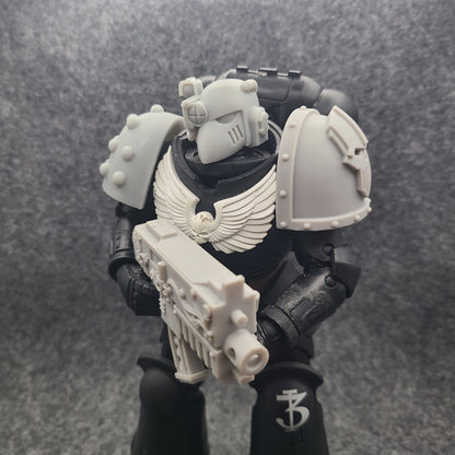 Iron Warriors Legion MKVII Shoulder Pad Ver 03 for McFarlane Toys Traitor Marine Acrion Figures Custom 1:12th Scale Pauldrons