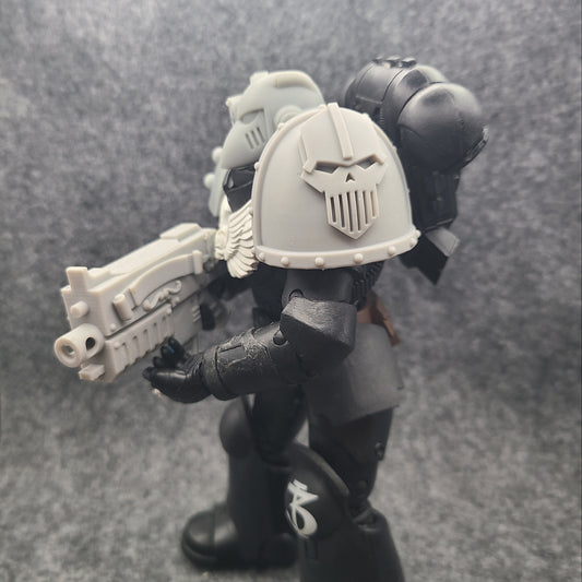 Iron Warriors Legion MKVII Shoulder Pad Ver 03 for McFarlane Toys Traitor Marine Acrion Figures Custom 1:12th Scale Pauldrons