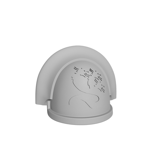 Alpha Legion MKIII Shoulder Pad V10 Right for McFarlane Toys Traitor Marine Action Figures Custom 1:12th Scale Pauldron