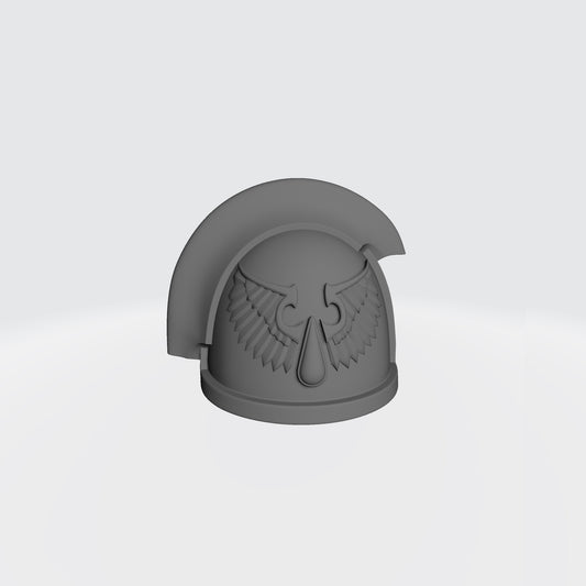 Blood Angels MKIII Shoulder Pad with 3 Quarter Ridge Left Shoulder for McFarlane Toys Space Marine Action Figures Sanguis Legion