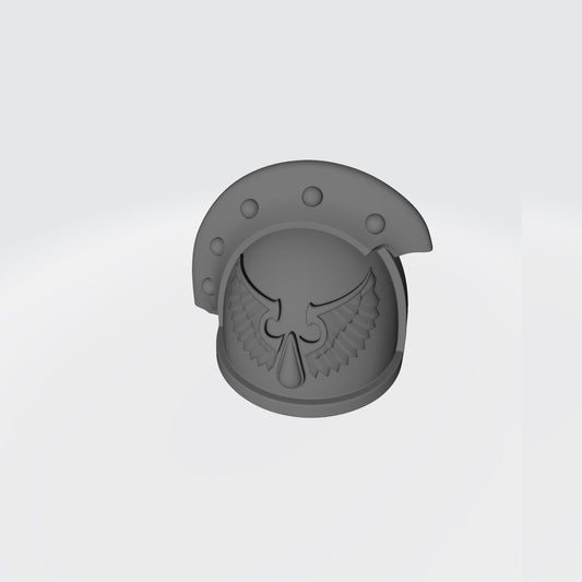 Blood Angels MK III Shoulder Pad 3 Quarter Studded Left Pauldron for McFarlane Toys Space Marines Sanguis Legion