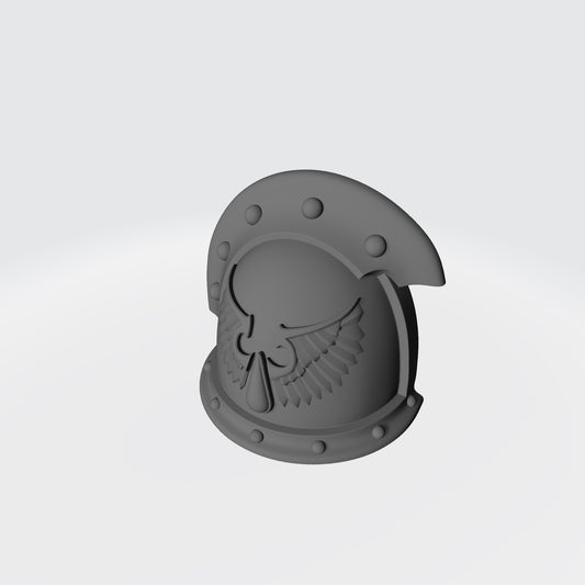 Blood Angels Sanguis Legion MKIII 3 Quarter Studded (with two Rivets) Sword Breaker Shoulder Pad for McFarlane Toys Action Figures