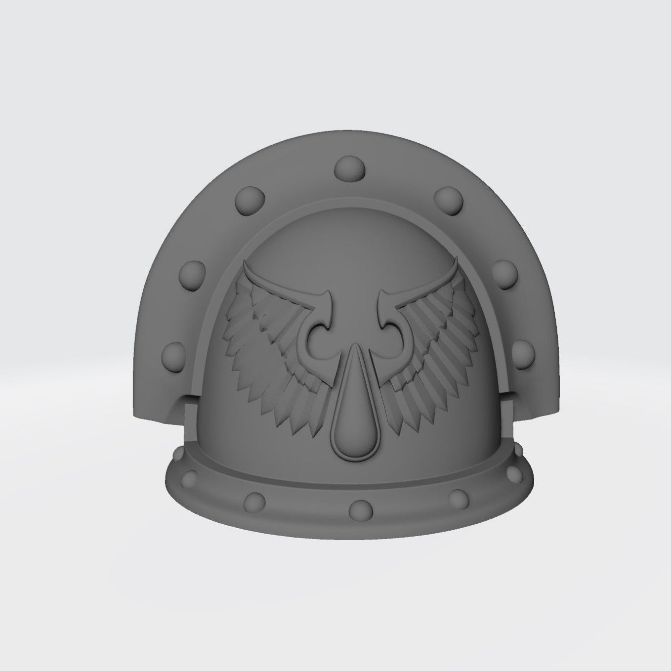 Blood Angels MKIII Full Sword Breaker Studded with Double Rivets Shoulder Pad for McFarlane Toys Action Figures