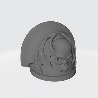 Custom Night Lords MKIII Shoulder Pad for McFarlane Toys Battle Marine Action Figures with Sword Breaker