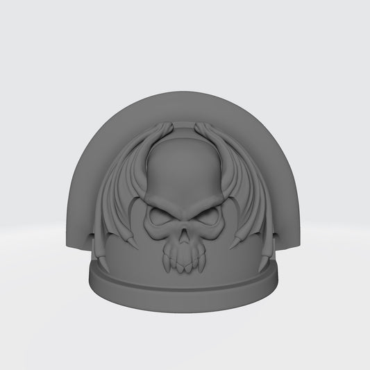 Custom Night Lords MKIII Shoulder Pad for McFarlane Toys Battle Marine Action Figures with Sword Breaker